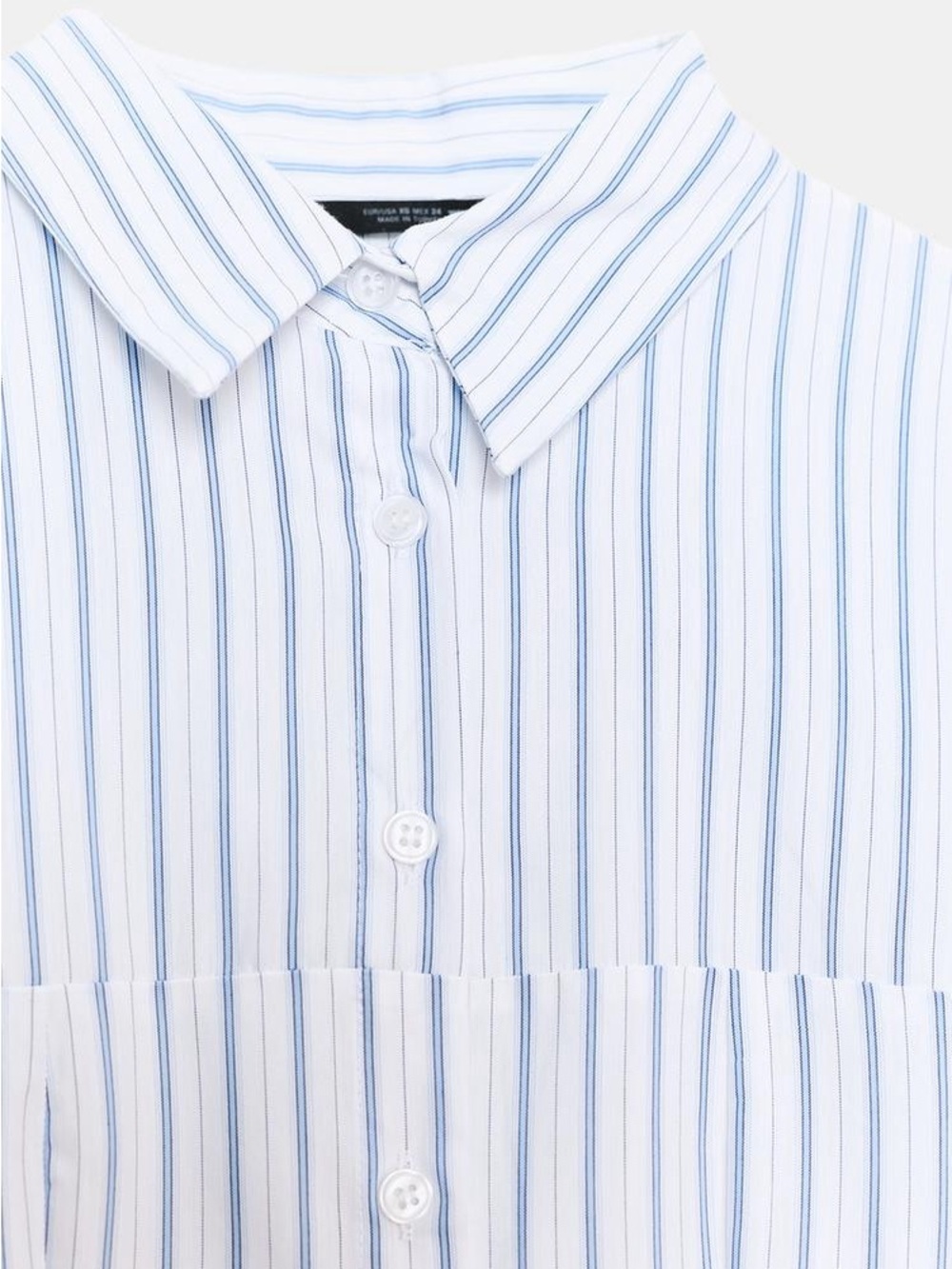 ZARA STRIPED MIDI SHIRT DRESS - Picture 3 of 6